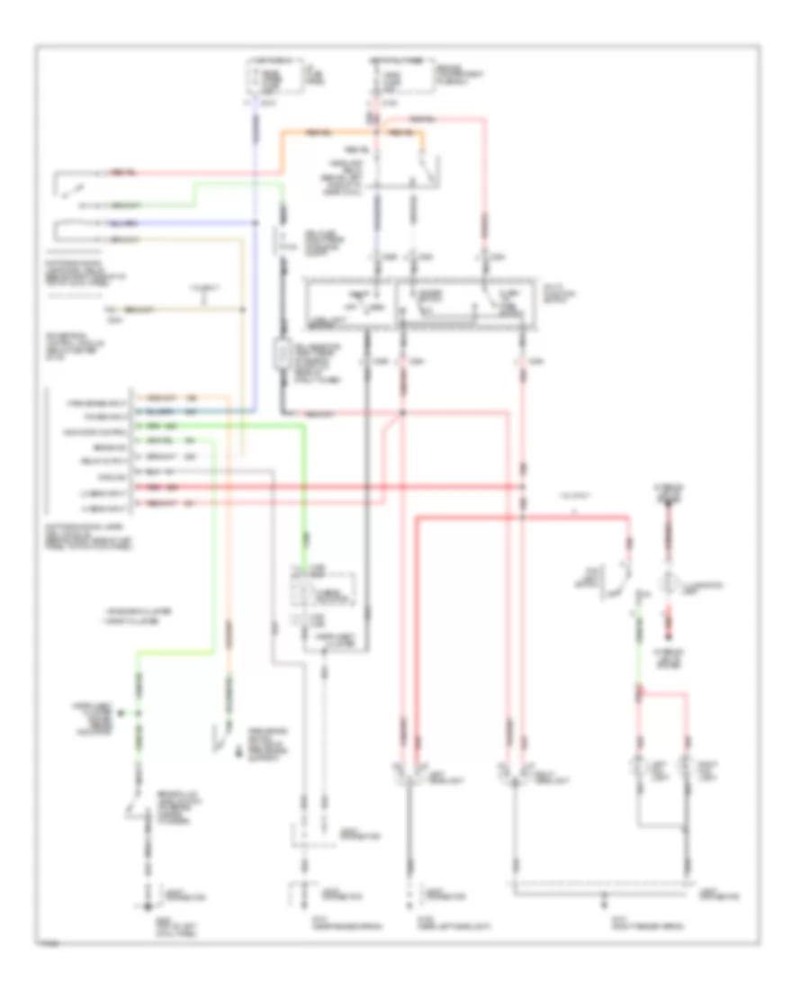 Headlight Wiring Diagram with DRL for Mercury Tracer 1996