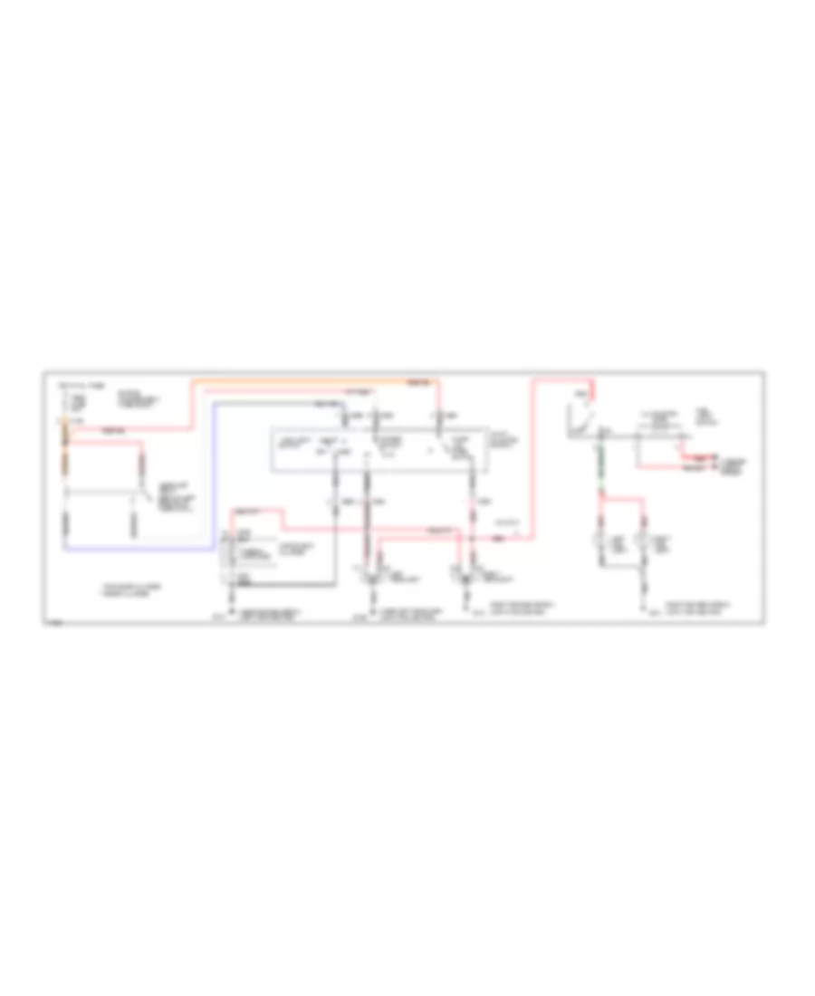 Headlight Wiring Diagram without DRL for Mercury Tracer 1996