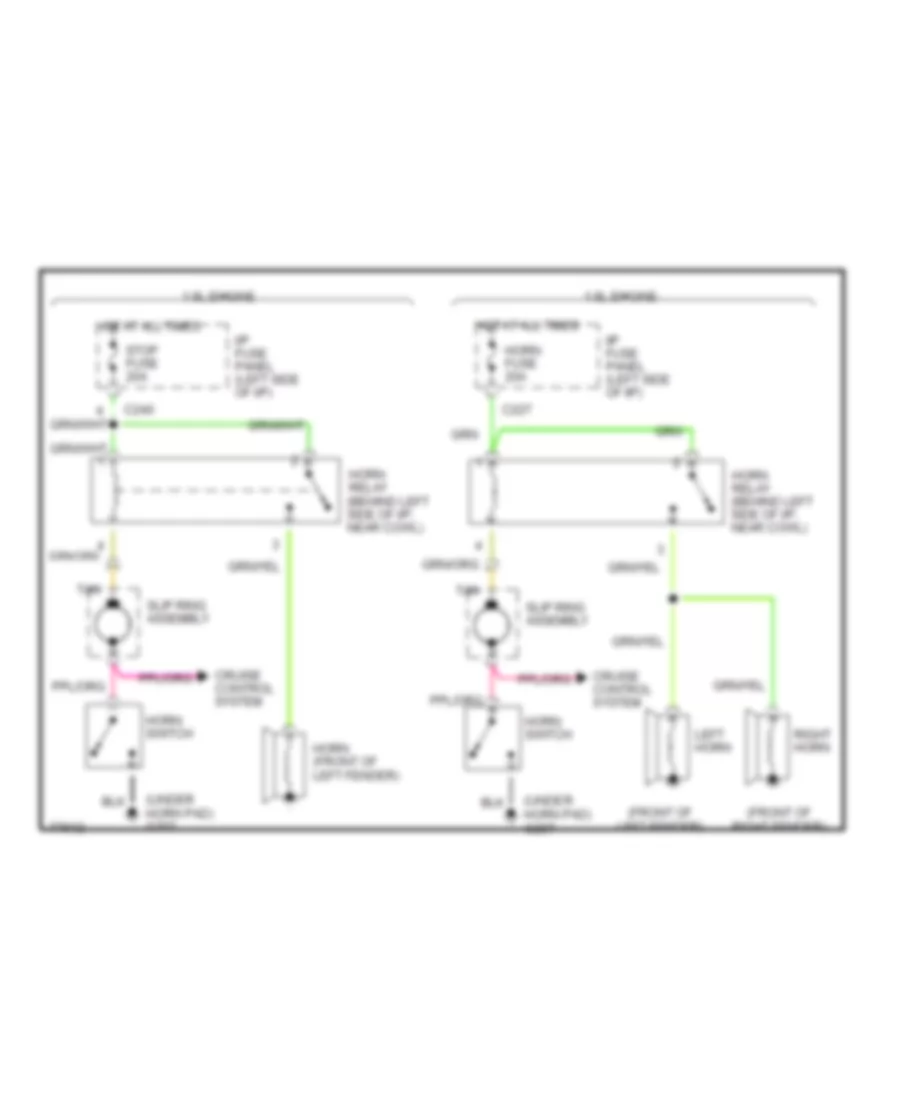 Horn Wiring Diagram for Mercury Tracer 1996