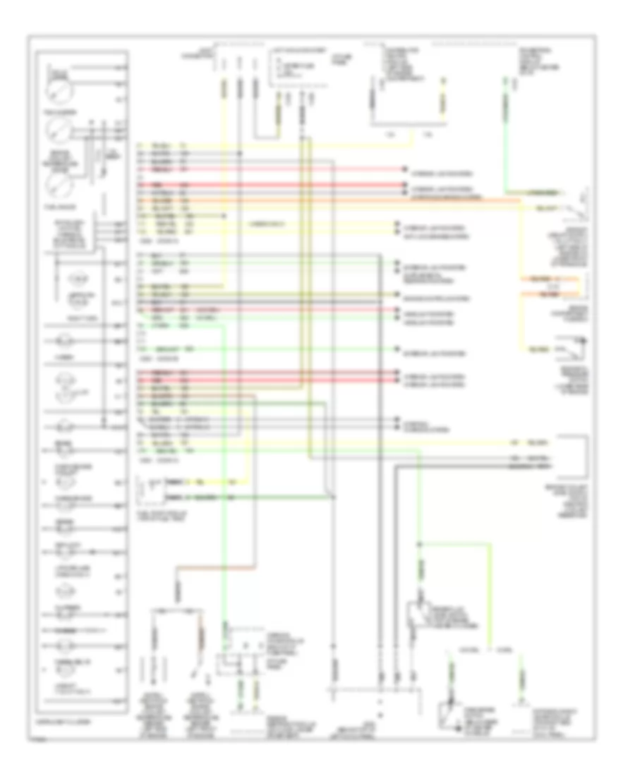 Instrument Cluster Wiring Diagram Sport Cluster for Mercury Tracer 1996