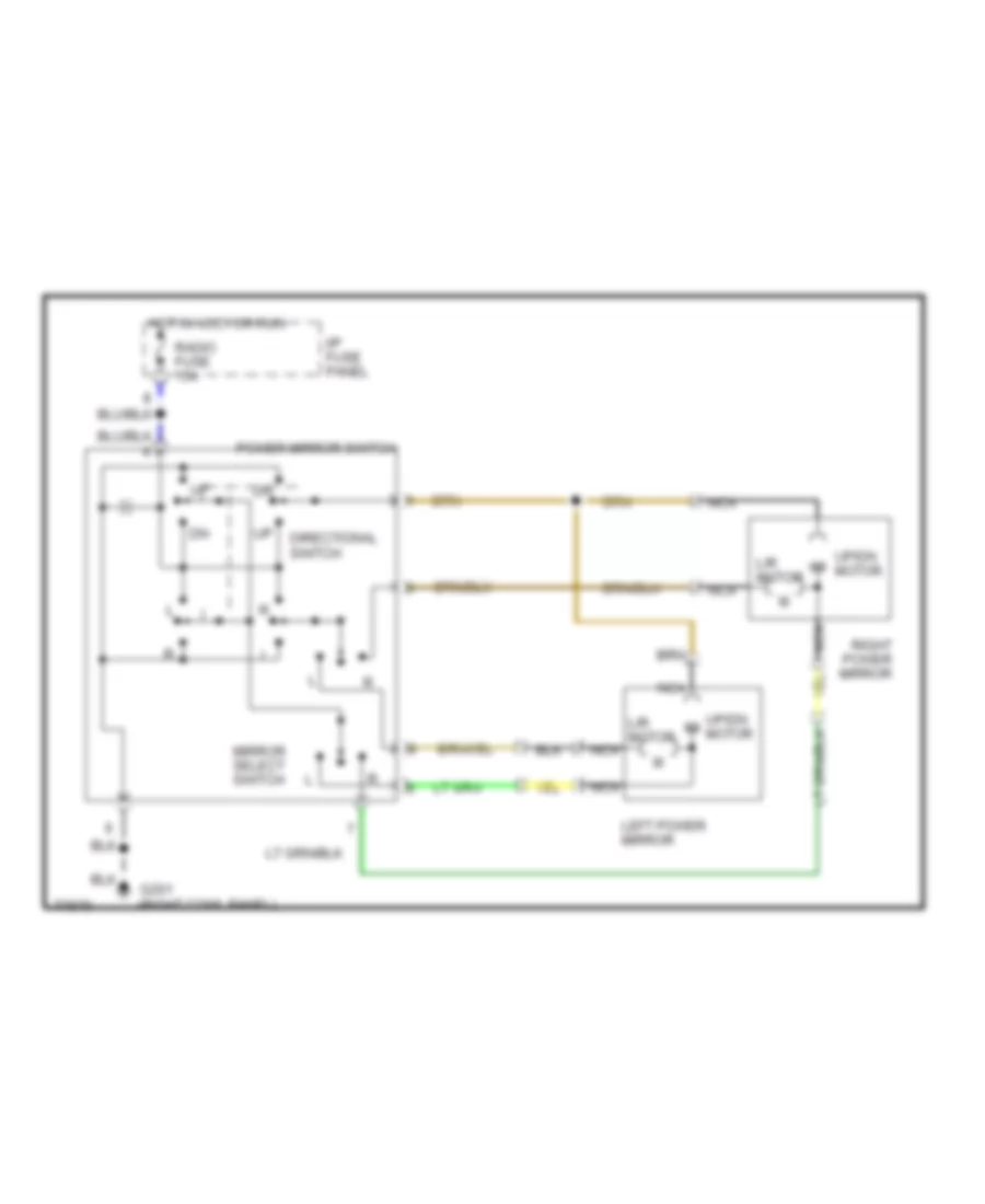 Power Mirror Wiring Diagram for Mercury Tracer 1996