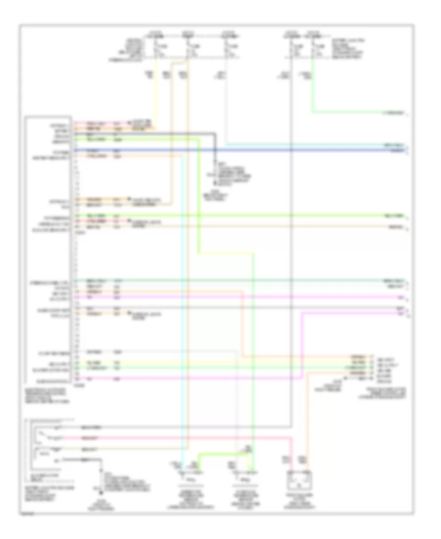 Электросхема кондиционера (1 из 2) для Mercury Grand Marquis LS 2007