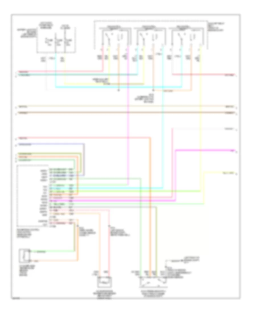 2.3L, Manual AC Wiring Diagram, Hybrid (2 of 3) for Mercury Mariner 2007