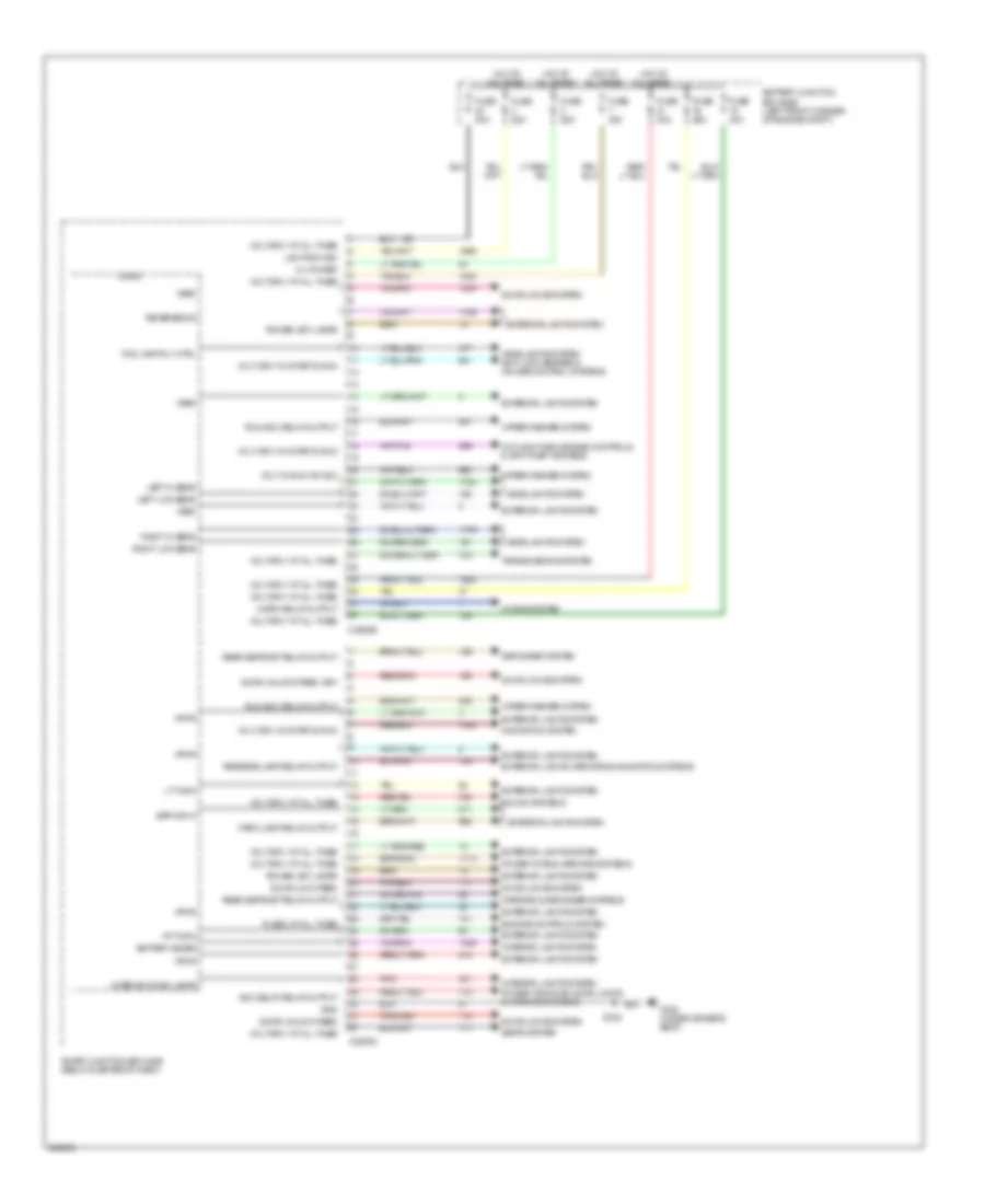 Body Control Modules Wiring Diagram Except Hybrid 2 of 3 for Mercury Mariner 2007