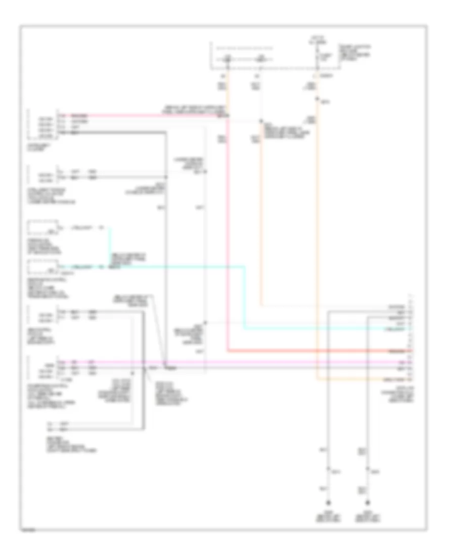 Computer Data Lines Wiring Diagram Except Hybrid for Mercury Mariner 2007