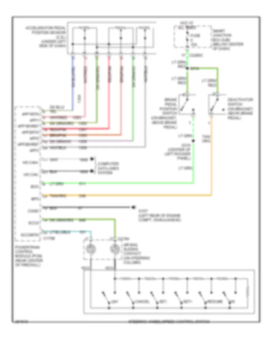 Cruise Control Wiring Diagram Hybrid for Mercury Mariner 2007