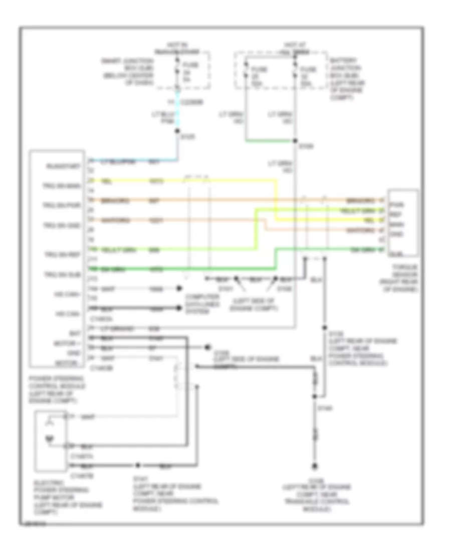 Electronic Power Steering Wiring Diagram Hybrid for Mercury Mariner 2007