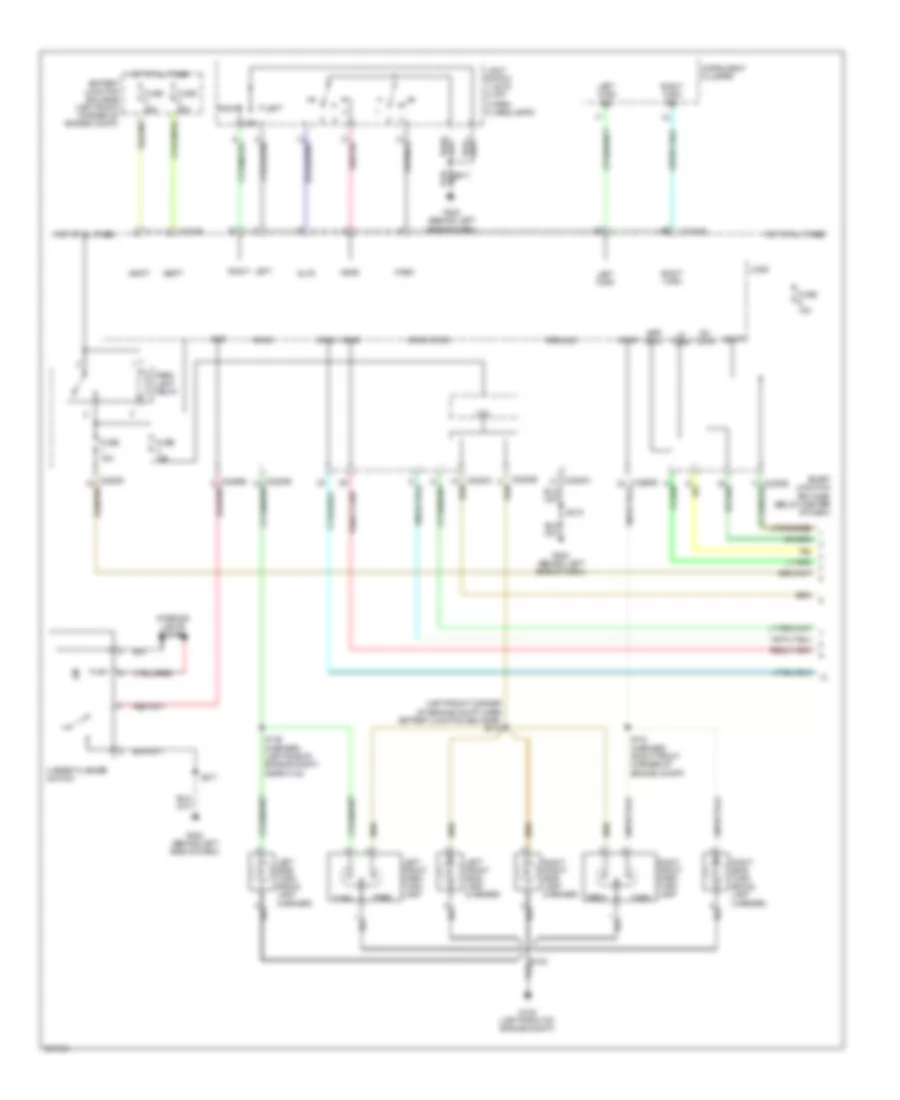 Exterior Lamps Wiring Diagram Except Hybrid 1 of 2 for Mercury Mariner 2007