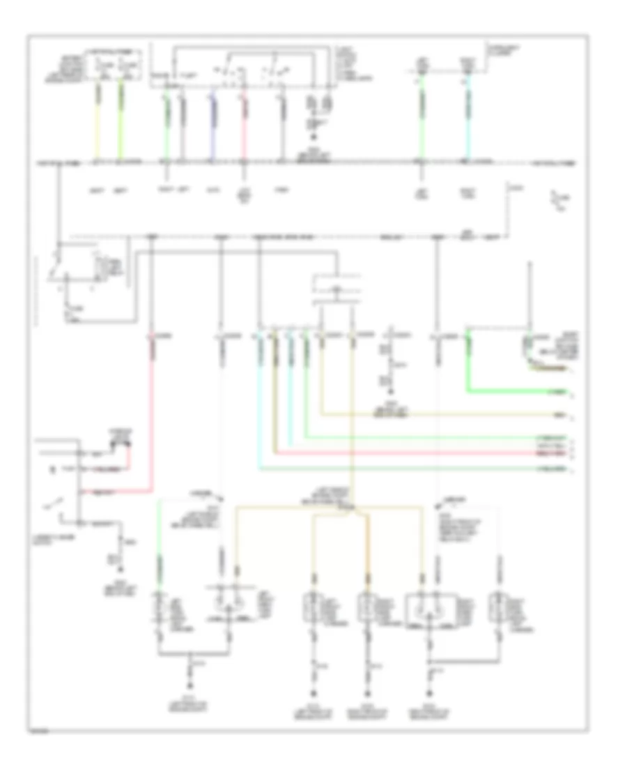 Exterior Lamps Wiring Diagram Hybrid 1 of 2 for Mercury Mariner 2007