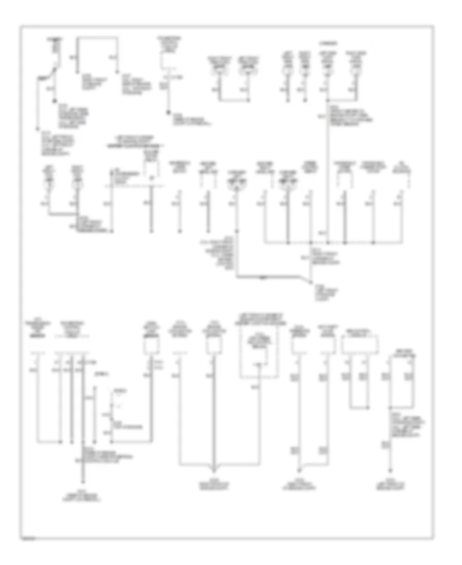 Ground Distribution Wiring Diagram Except Hybrid 1 of 3 for Mercury Mariner 2007