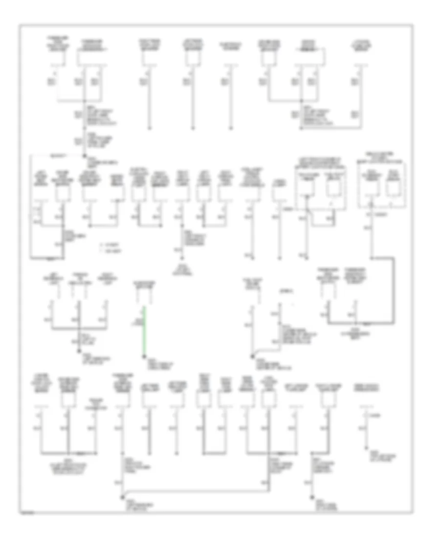 Ground Distribution Wiring Diagram Except Hybrid 3 of 3 for Mercury Mariner 2007