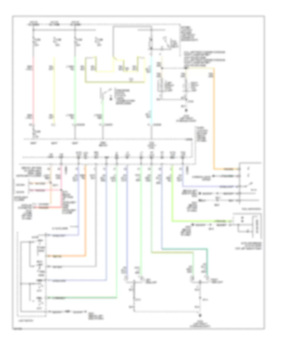 Headlights Wiring Diagram Except Hybrid for Mercury Mariner 2007