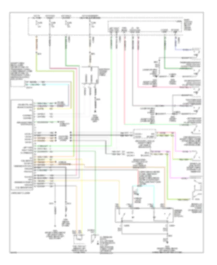 Instrument Cluster Wiring Diagram for Mercury Mariner 2007