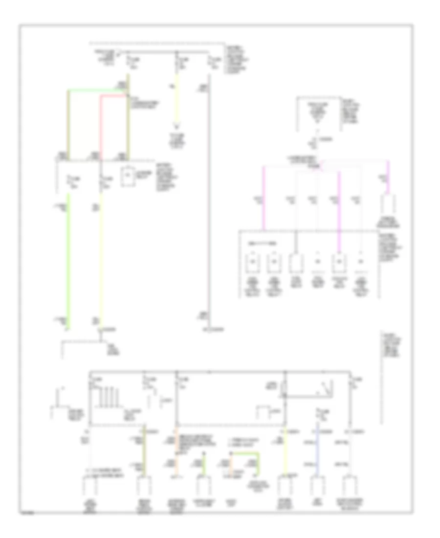 Power Distribution Wiring Diagram Except Hybrid 2 of 4 for Mercury Mariner 2007