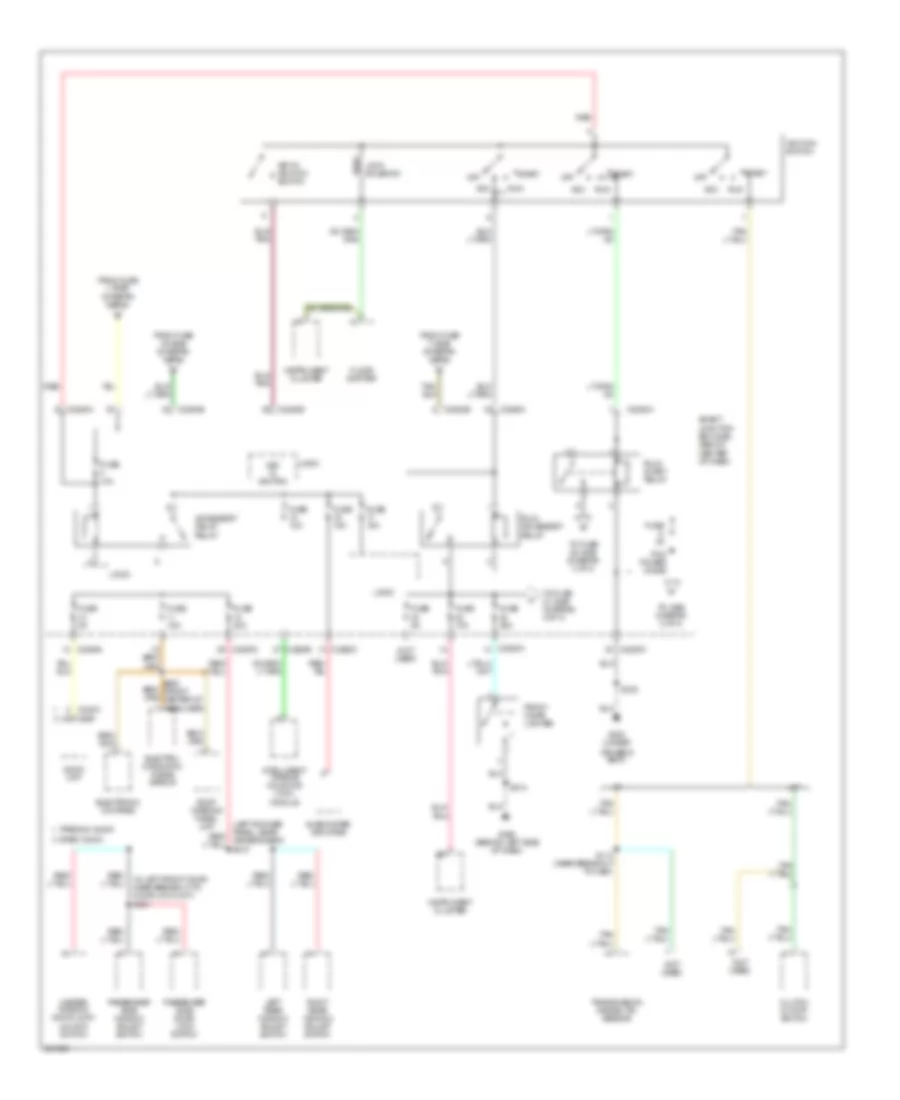 Power Distribution Wiring Diagram Except Hybrid 3 of 4 for Mercury Mariner 2007