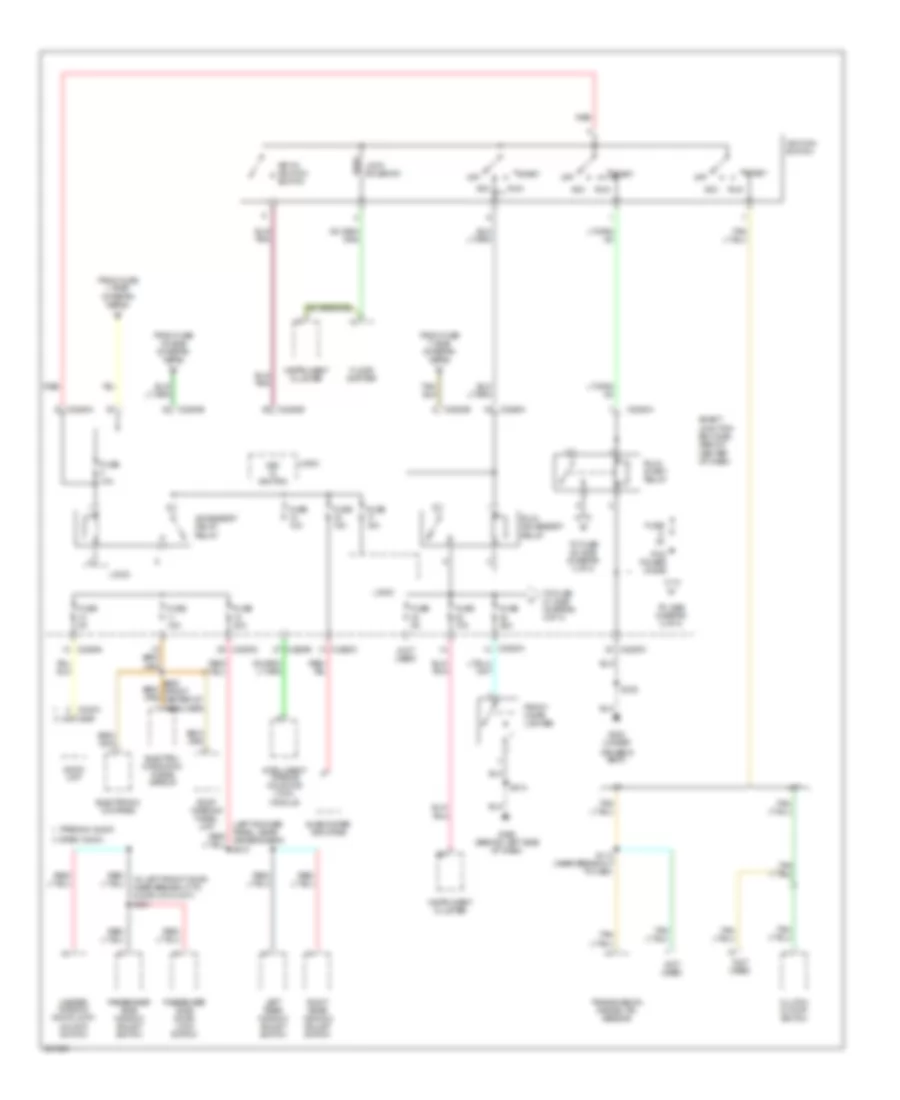 Power Distribution Wiring Diagram, Except Hybrid (3 of 4) for Mercury Mariner 2007