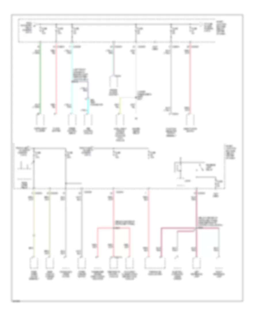 Power Distribution Wiring Diagram Except Hybrid 4 of 4 for Mercury Mariner 2007