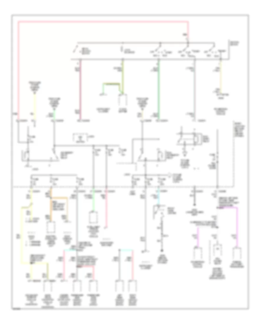 Power Distribution Wiring Diagram, Hybrid (3 of 4) for Mercury Mariner 2007