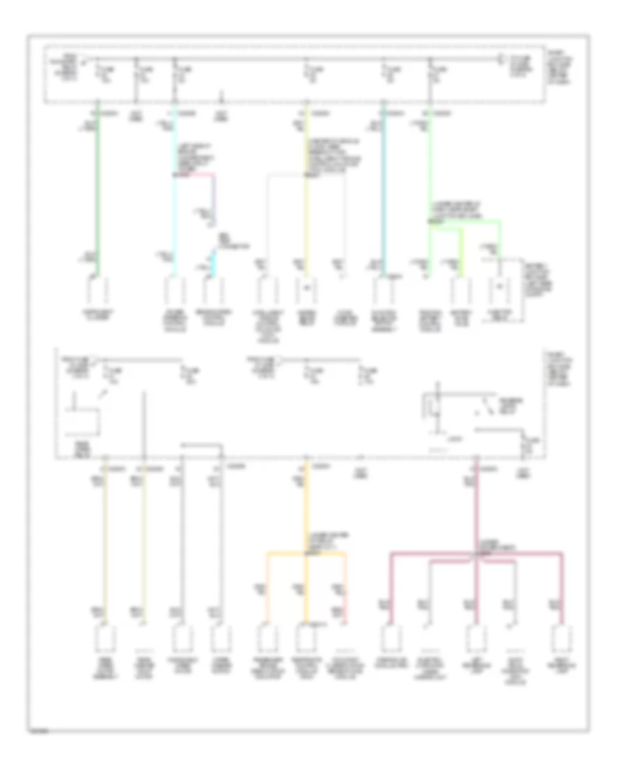 Power Distribution Wiring Diagram, Hybrid (4 of 4) for Mercury Mariner 2007