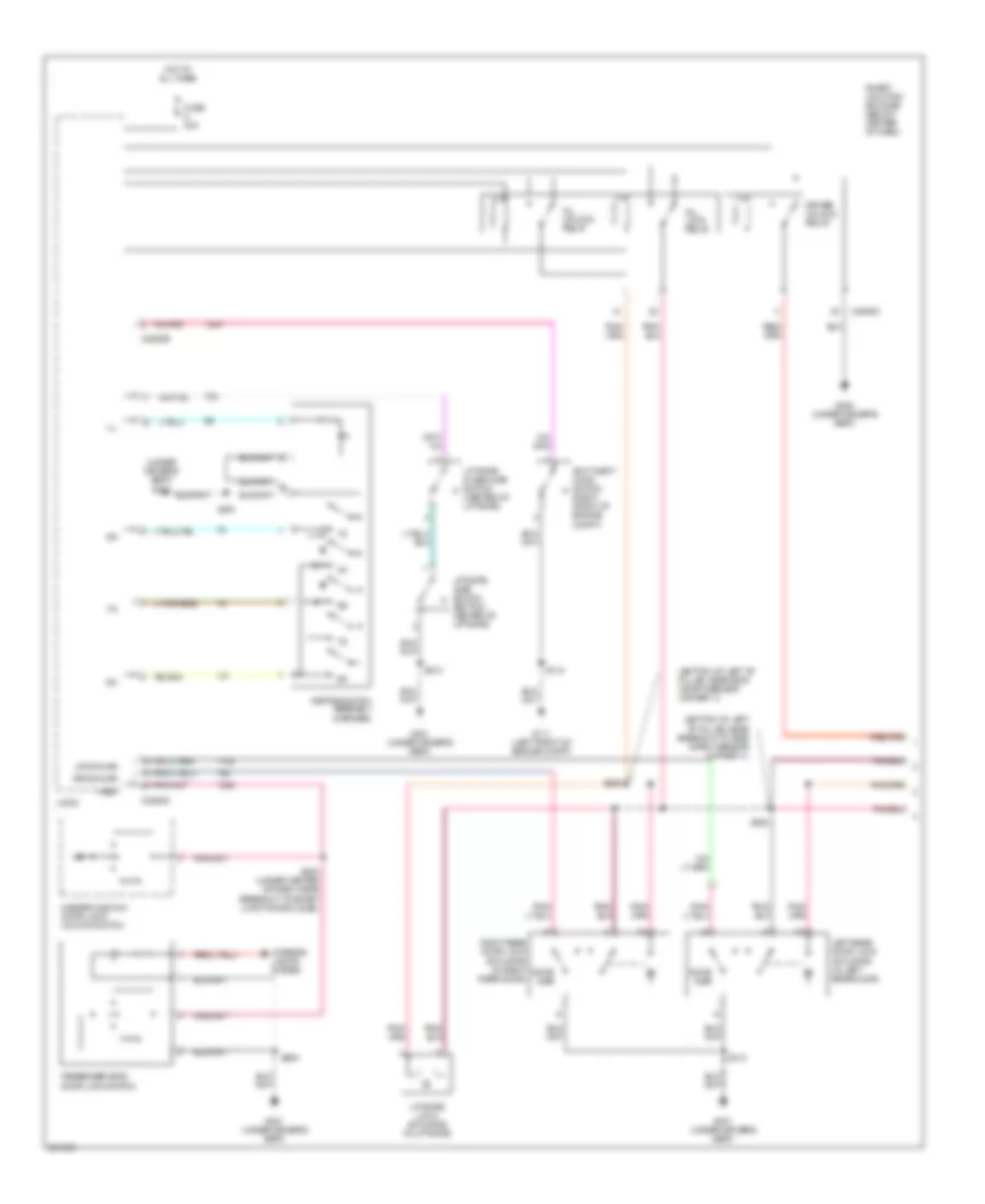 Power Door Locks Wiring Diagram Hybrid 1 of 2 for Mercury Mariner 2007