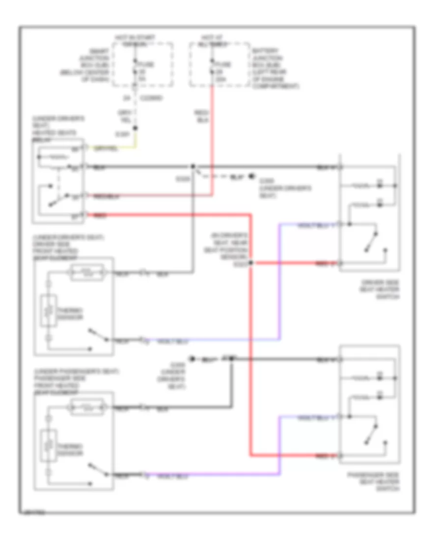 Heated Seats Wiring Diagram Hybrid for Mercury Mariner 2007