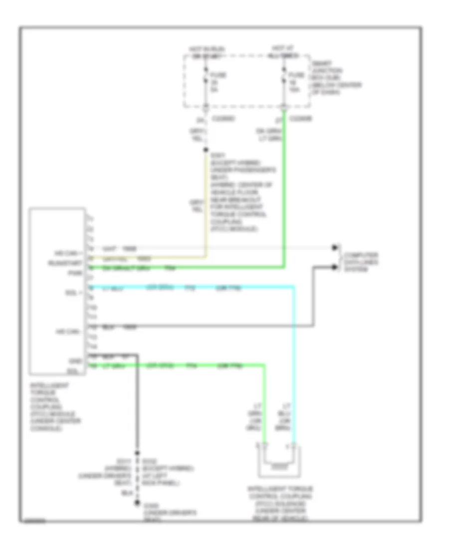 4WD Wiring Diagram for Mercury Mariner 2007