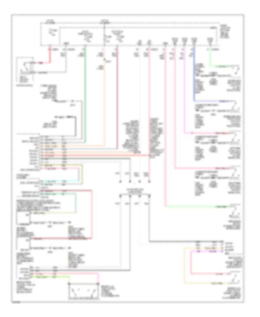 Warning Systems Wiring Diagram for Mercury Mariner 2007