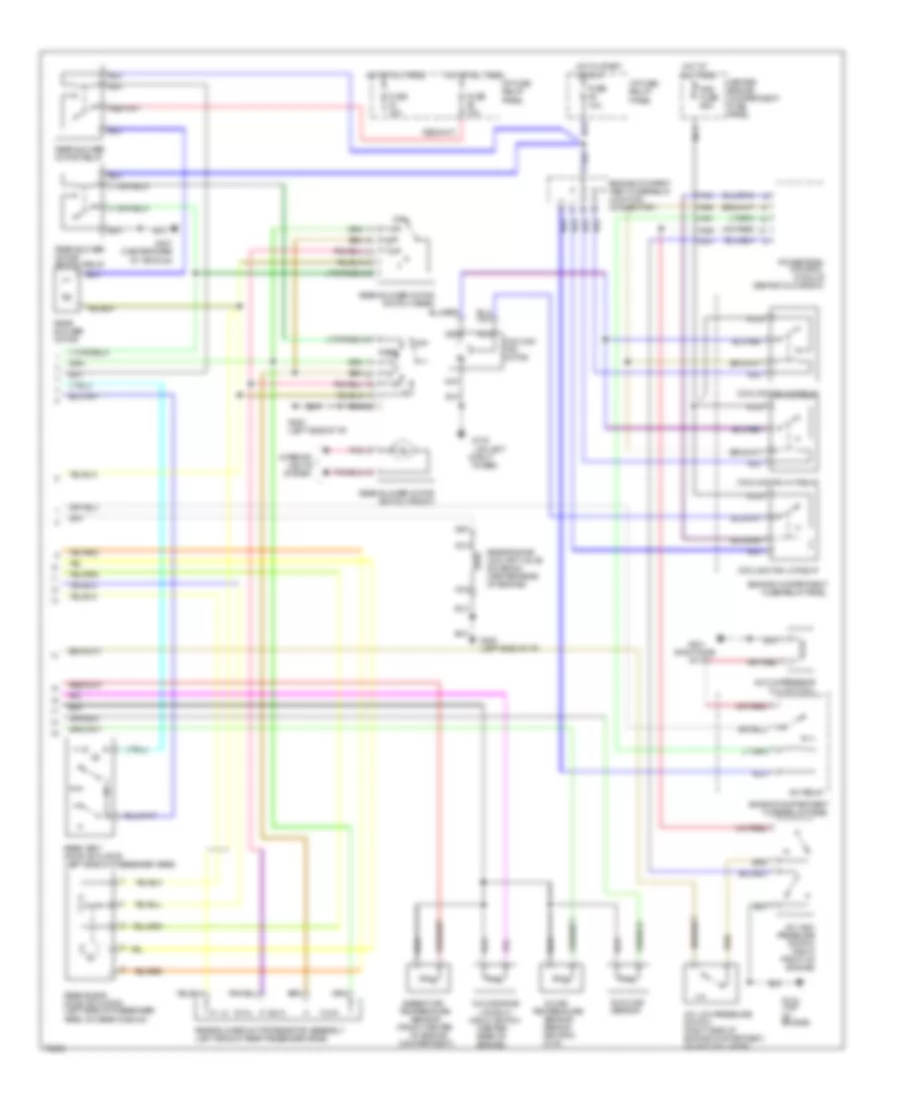 AC Wiring Diagram, Auto AC (2 of 2) for Mercury Villager GS 1996