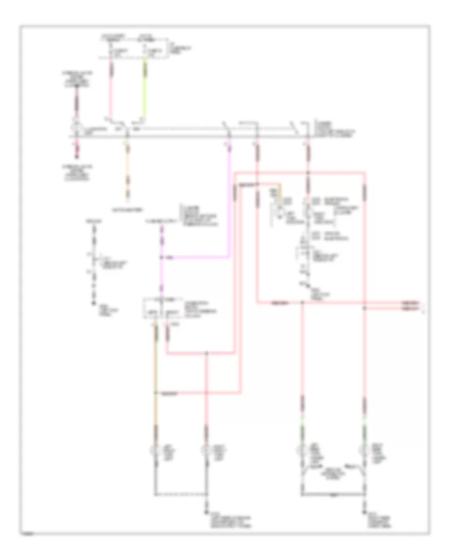 Exterior Lamps Wiring Diagram (1 of 2) for Mercury Villager GS 1996