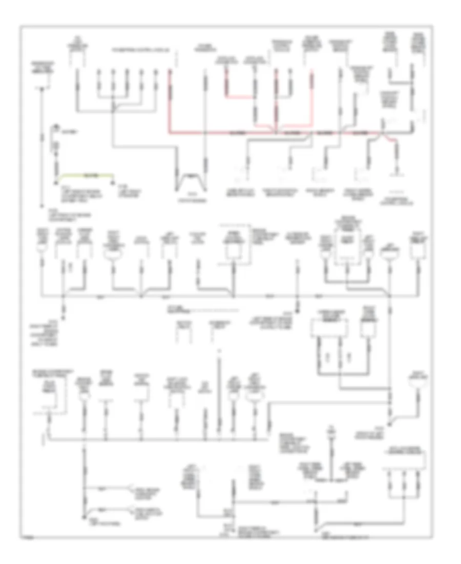 Ground Distribution Wiring Diagram 1 of 3 for Mercury Villager GS 1996