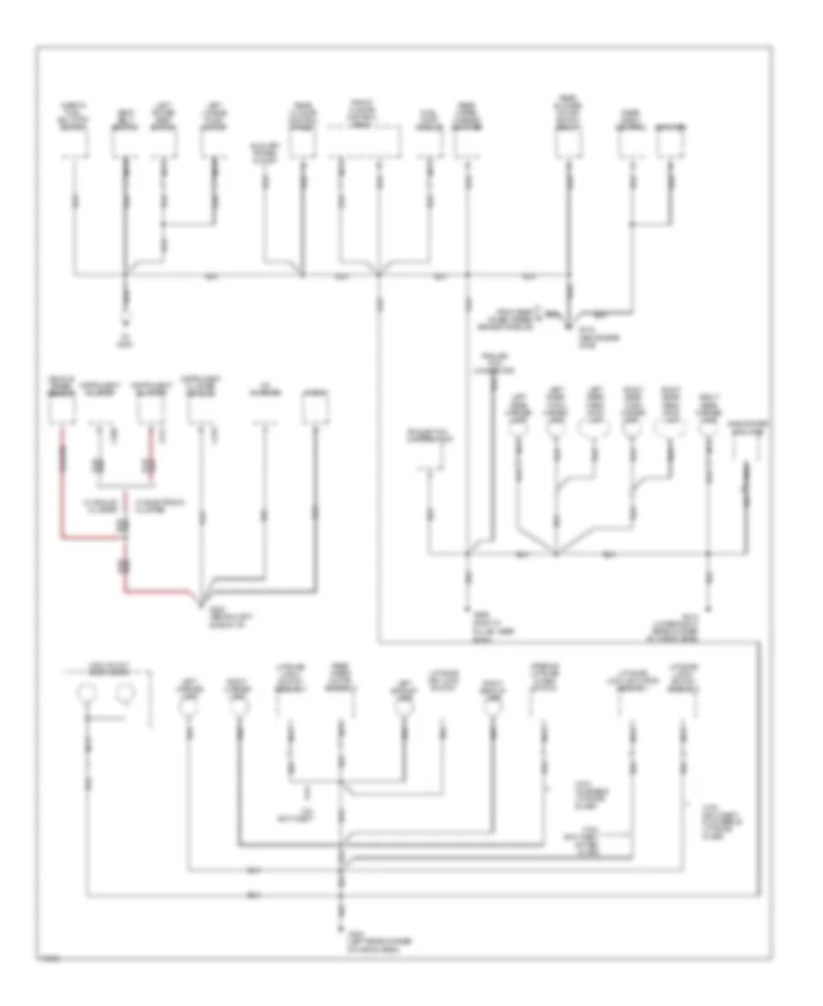 Ground Distribution Wiring Diagram (3 of 3) for Mercury Villager GS 1996