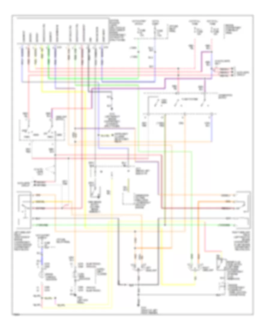 Headlight Wiring Diagram, with DRL for Mercury Villager GS 1996