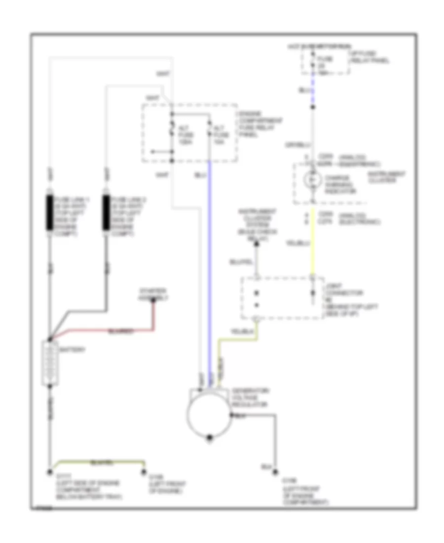 Charging Wiring Diagram for Mercury Villager GS 1996