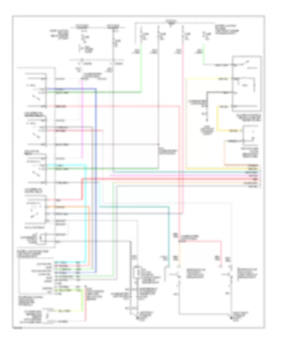 2.3L, Электросхема кондиционера с ручный управлением, Кроме Гибрида (1 из 2) для Mercury Mariner Hybrid 2007