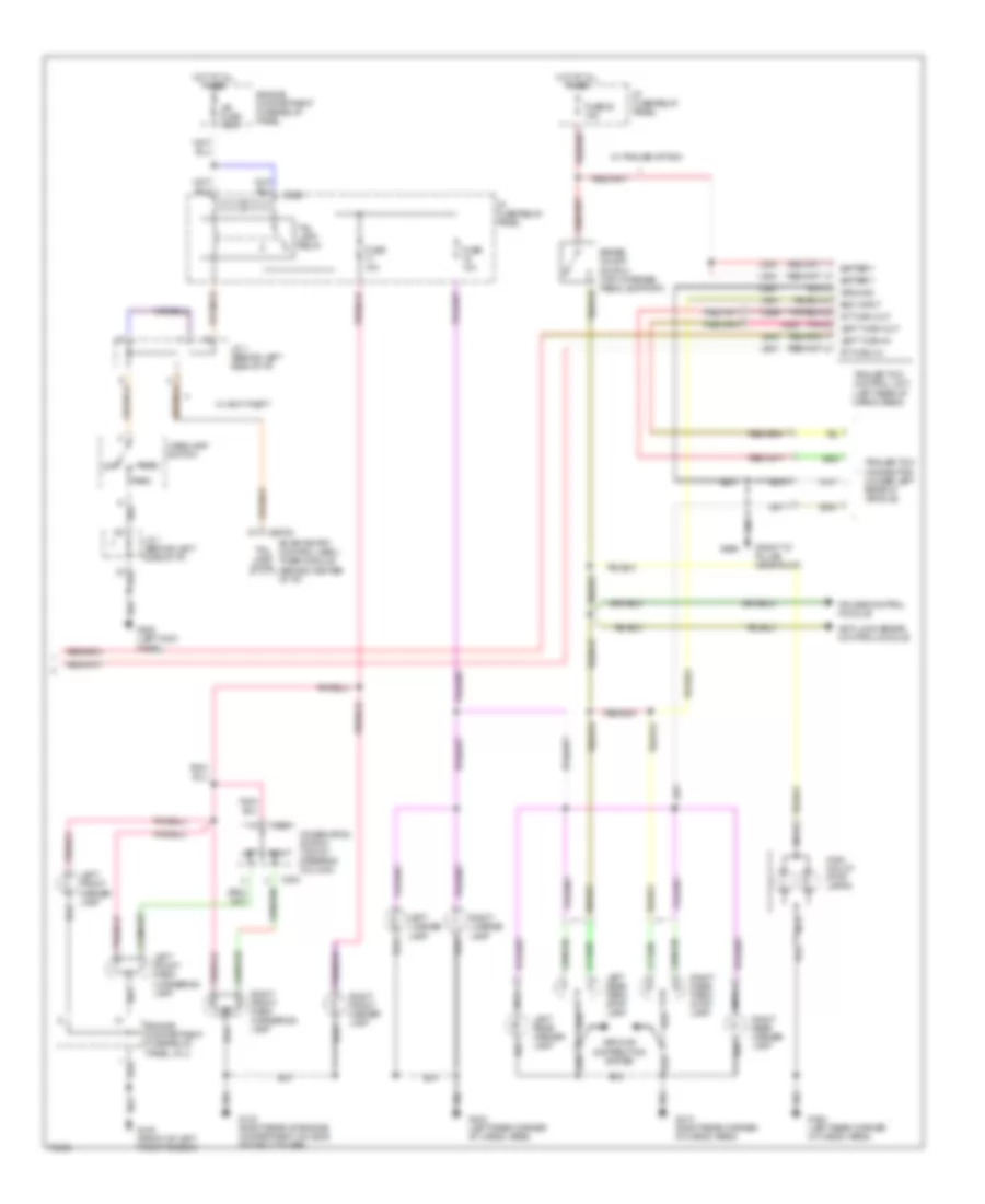 Exterior Lamps Wiring Diagram 2 of 2 for Mercury Villager LS 1996