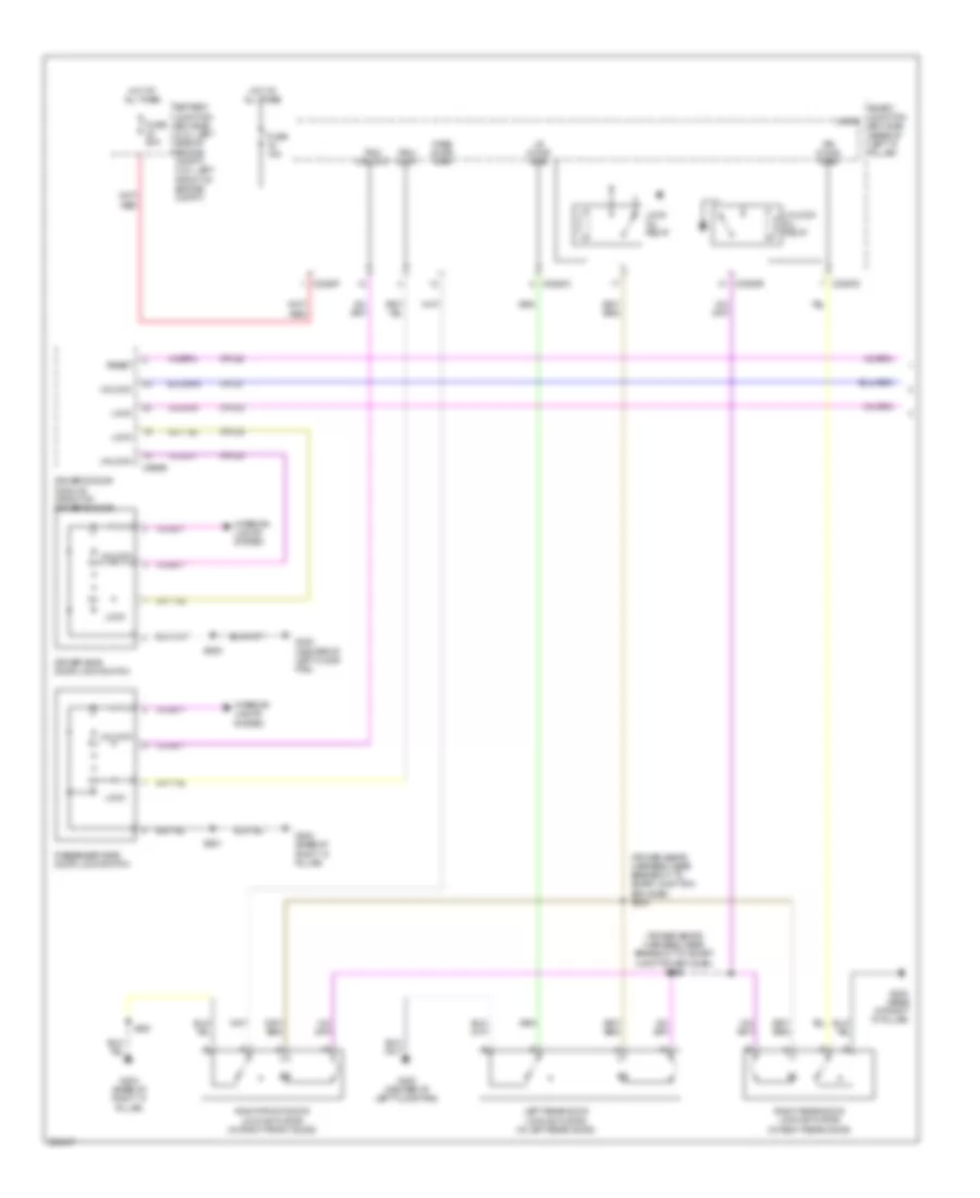 Forced Entry Wiring Diagram with Memory 1 of 2 for Mercury Milan 2007