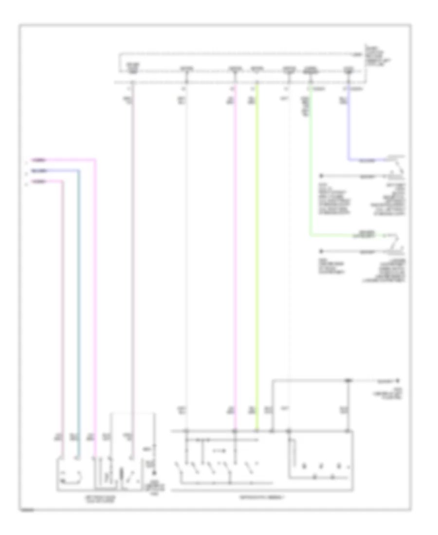 Power Door Locks Wiring Diagram with Memory 2 of 2 for Mercury Milan 2007