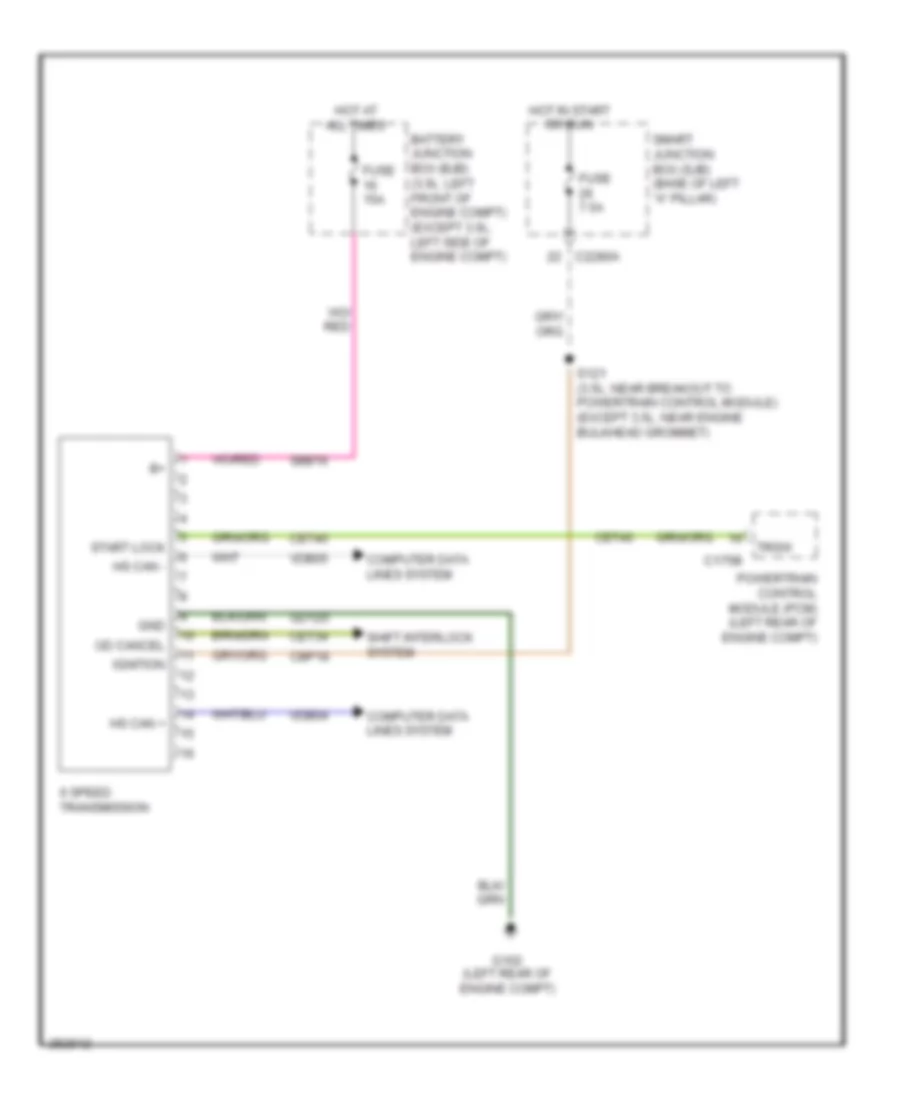 A T Wiring Diagram 6 Speed A T for Mercury Milan 2007