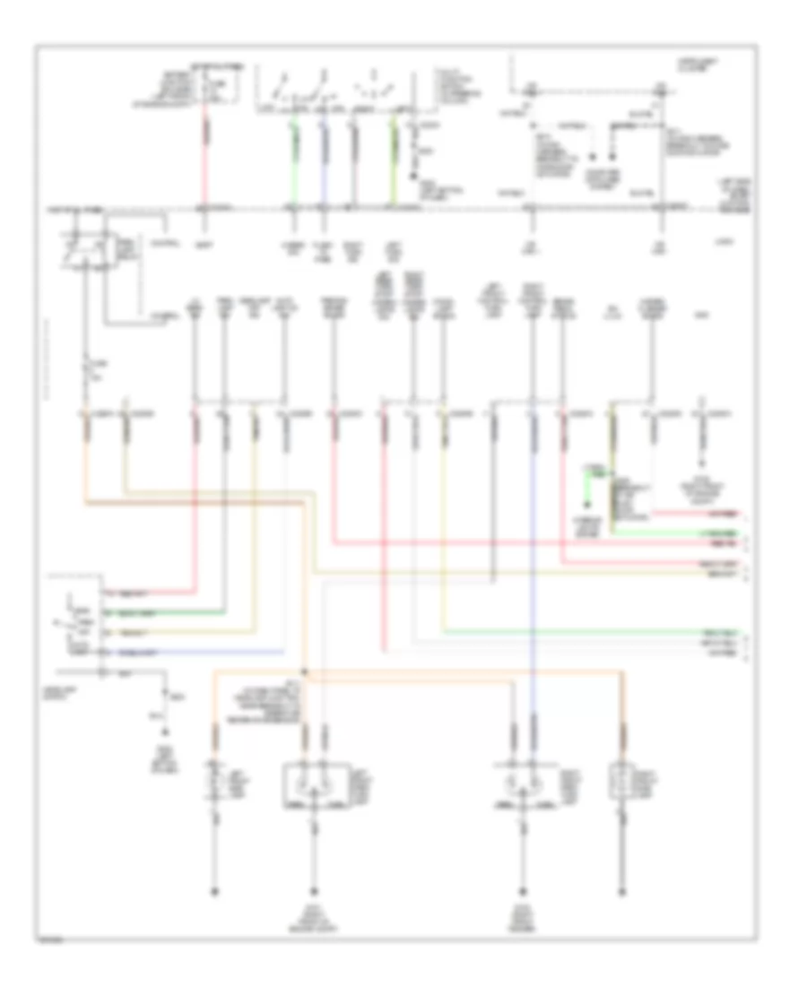 Exterior Lamps Wiring Diagram (1 of 2) for Mercury Montego 2007