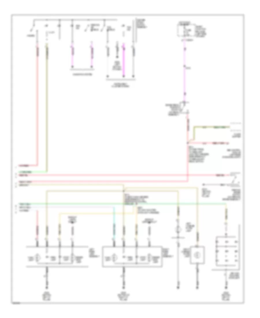Exterior Lamps Wiring Diagram 2 of 2 for Mercury Montego 2007