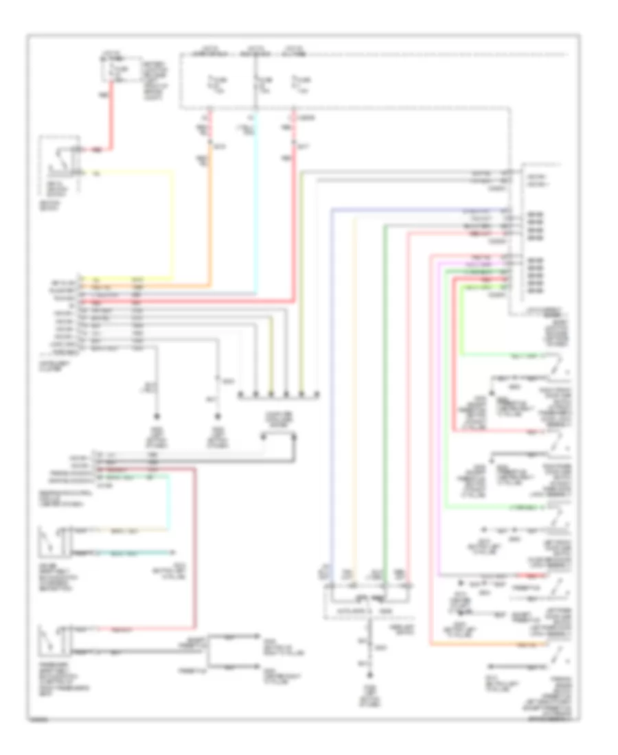Warning Systems Wiring Diagram for Mercury Montego 2007