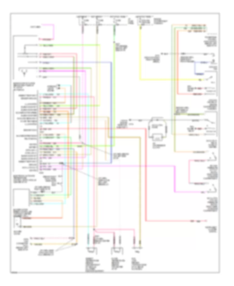 A C Wiring Diagram Auto A C for Mercury Grand Marquis GS 1997