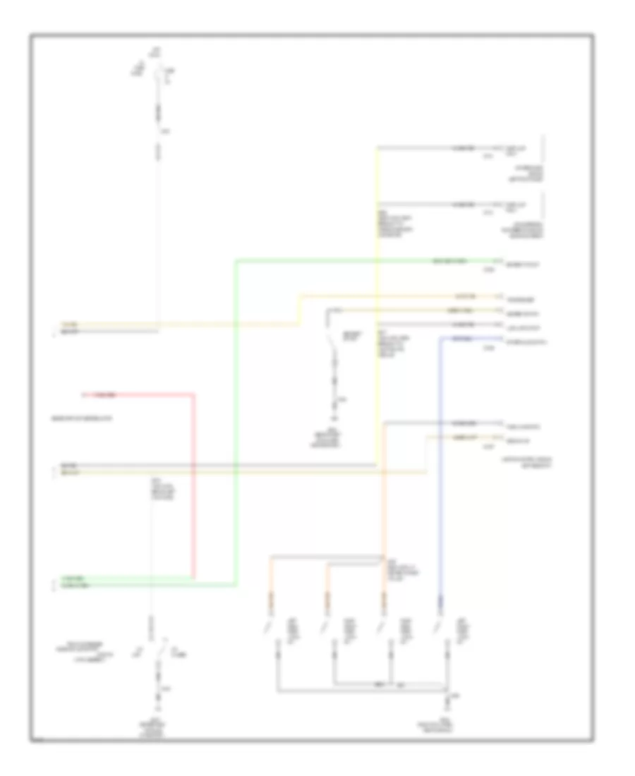 Electronic Cluster Wiring Diagram (2 of 2) for Mercury Grand Marquis GS 1997