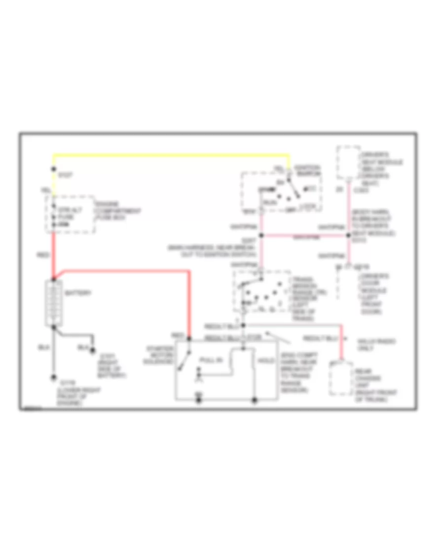 Starting Wiring Diagram for Mercury Grand Marquis GS 1997