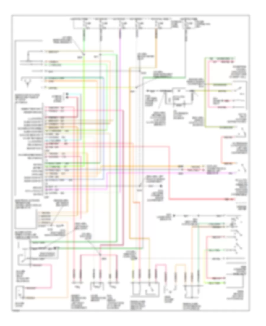 A C Wiring Diagram Auto A C for Mercury Mountaineer 1997