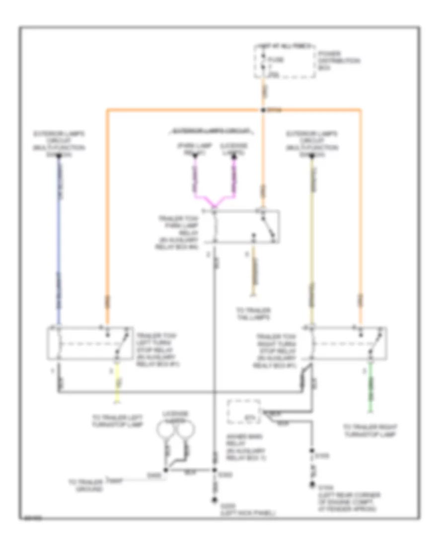 Trailer Camper Adapter Wiring Diagram for Mercury Mountaineer 1997