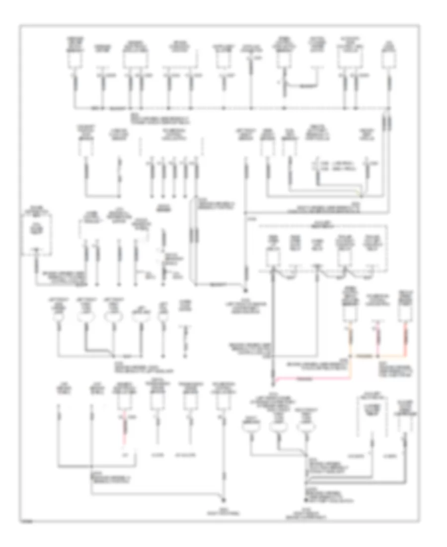 Ground Distribution Wiring Diagram (2 of 4) for Mercury Mountaineer 1997