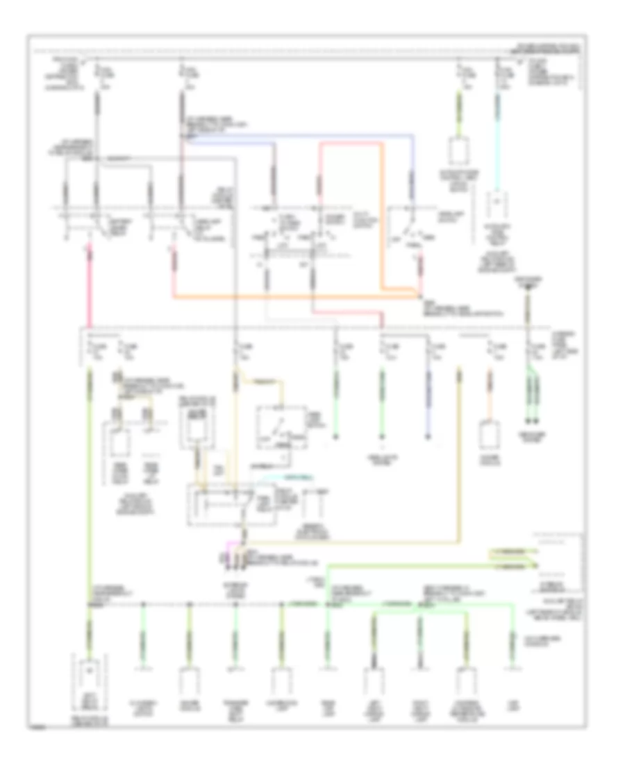 Power Distribution Wiring Diagram 3 of 5 for Mercury Mountaineer 1997