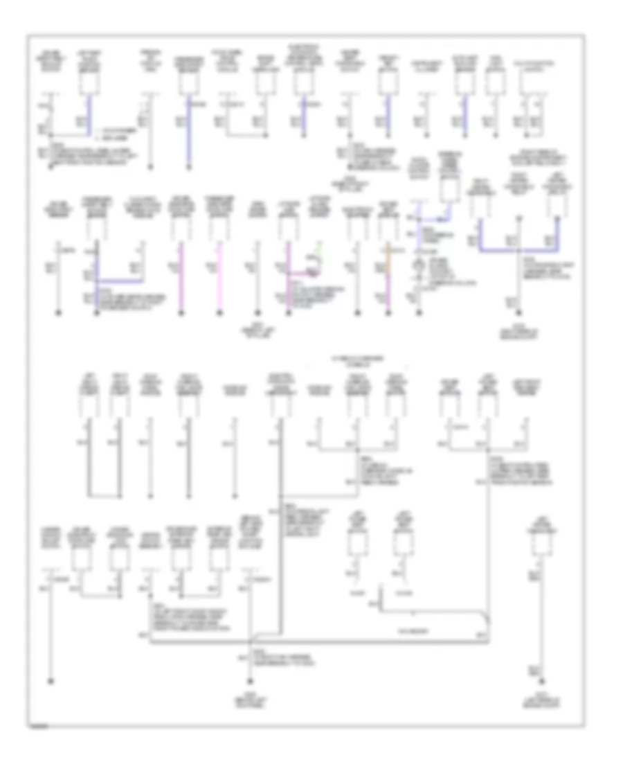 Ground Distribution Wiring Diagram (2 of 3) for Mercury Mountaineer 2007