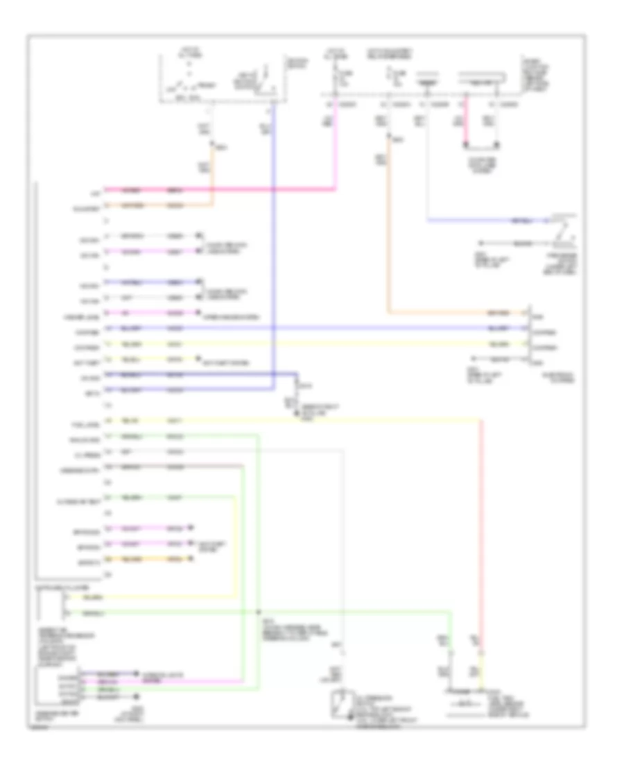 Instrument Cluster Wiring Diagram for Mercury Mountaineer 2007